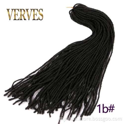 10 Pcs Small Dreadlocks Hair Extension 18 inch 54 roots/piece Crochet Braids Synthetic Braiding Hair for Women Straightbraid